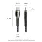 Vention кабел Cable - USB2.0 Type-C to Type-C - 5A Fast Charging, 240W, PD3.1, 1.2m - CTYBAV