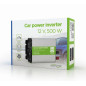 Gembird инвертор за автомобил Car power inverter - EG-PWC500-01 - 500W, USB-A Gembird инвертор за автомобил Car power inverter - EG-PWC500-01 - 500W, USB-A