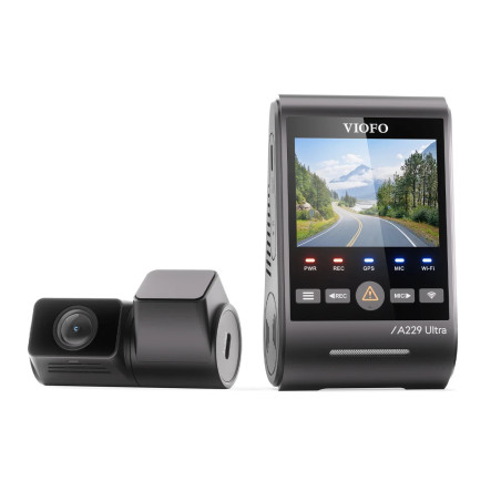 VIOFO Видеорегистратор Dash Cam A229 Ultra 2 Channel - 4K, HDR, Dual Sony STARVIS 2 8MP, GPS, Bluetooth