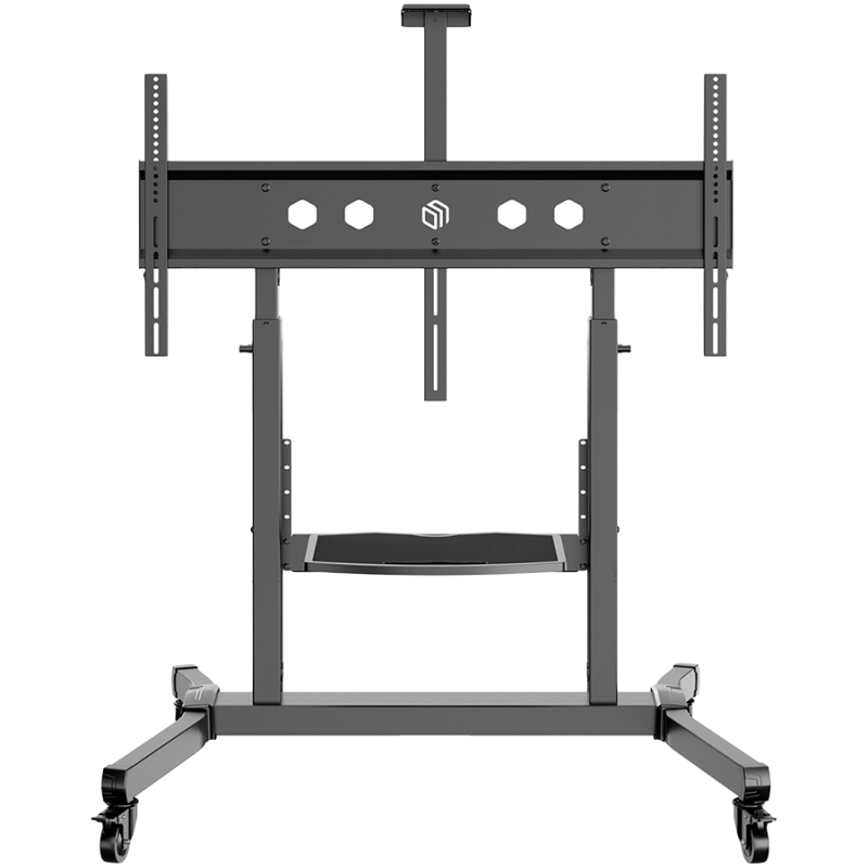 ONKRON Mobile TV Stand Rolling TV Cart for 50 to 100-Inch Screens up to 120 kg, black