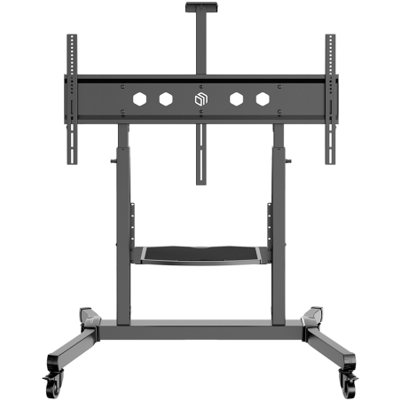 ONKRON Mobile TV Stand Rolling TV Cart for 50 to 100-Inch Screens up to 120 kg, black