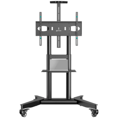 ONKRON Mobile TV stand for 32"-75" up to 50 kg, black