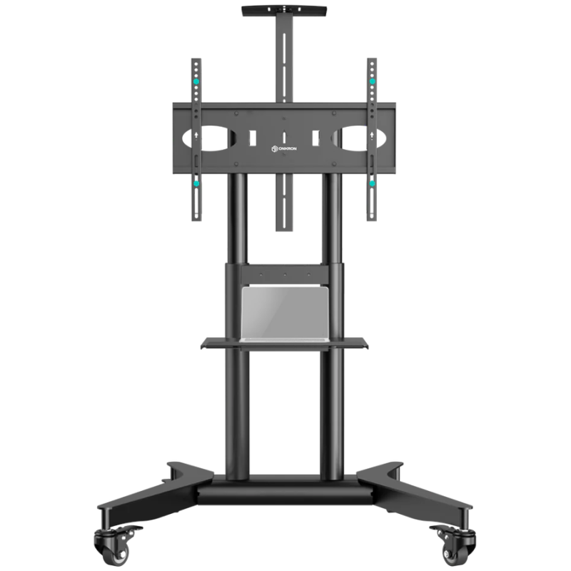 ONKRON Mobile TV stand for 32"-75" up to 50 kg, black