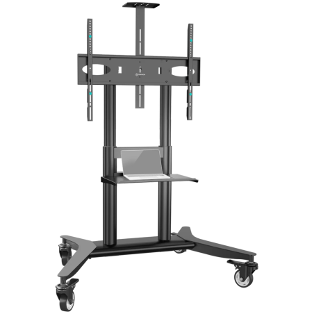 ONKRON Mobile TV stand for 55"-90" up to 75 kg, black