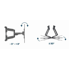 Gembird стенна стойка за телевизор TV Mount - WM-75ST-02 - 32"-75", 45.5 kg