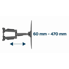 Gembird стенна стойка за телевизор TV Mount - WM-58ST-01 - 32"-58", 36.4 kg