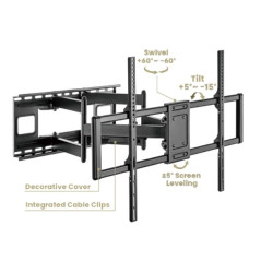 Gembird стенна стойка за телевизор TV Mount - WM-120ST-01 - Adjustable, 60"-120", 120 kg