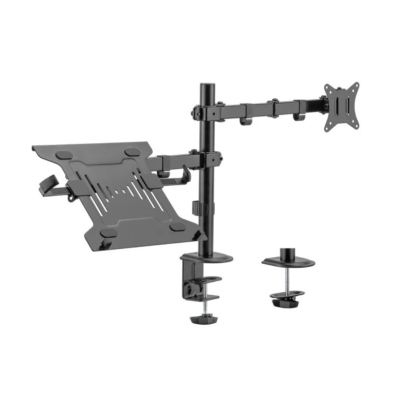 Gembird Стойка за монитор с лаптоп стойка Monitor Mount with Laptop holder - MA-DA-03 Gembird Стойка за монитор с лаптоп стойка Monitor Mount with Laptop holder - MA-DA-03