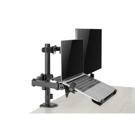 Gembird Стойка за монитор с лаптоп стойка Monitor Mount with Laptop holder - MA-DA-03