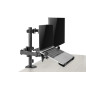 Gembird Стойка за монитор с лаптоп стойка Monitor Mount with Laptop holder - MA-DA-03 Gembird Стойка за монитор с лаптоп стойка Monitor Mount with Laptop holder - MA-DA-03