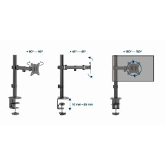 Gembird Стойка за монитор Monitor Mount - MA-D1-03 - 1 Monitor