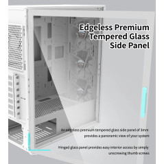 Zalman кутия Case ATX - I3 NEO White - RGB, Mesh