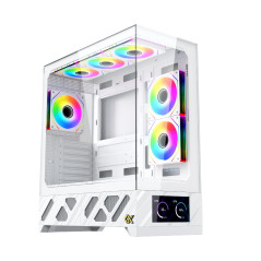 Xigmatek кутия Case E-ATX - Alphard Pro Arctic - 6 inch LCD Display, 6 ARGB Fans
