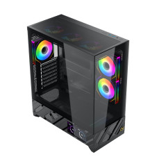 Xigmatek кутия Case E-ATX - Alphard Pro - 6 inch LCD Display, 6 ARGB Fans