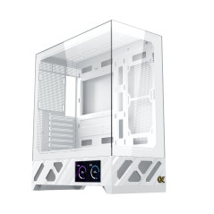 Xigmatek кутия Case E-ATX - Alphard Pro Arctic - 6 inch LCD Display, 6 ARGB Fans