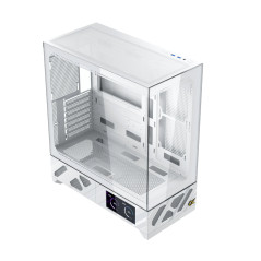 Xigmatek кутия Case E-ATX - Alphard Pro Arctic - 6 inch LCD Display, 6 ARGB Fans