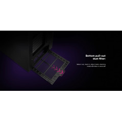 1stPlayer кутия Case ATX - GM7 Black - 4 x 120 mm A-RGB fans included, USB-C