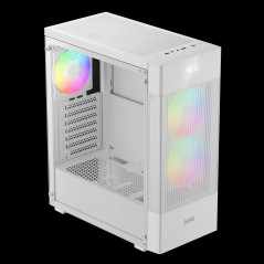Gamdias кутия Case ATX - AURA GC5 ELITE ARGB WH - Addressable RGB, Mesh, Digital Display