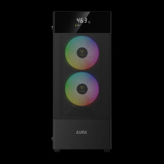 Gamdias кутия Case ATX - AURA GC5 ELITE ARGB BK - Addressable RGB, Mesh, Digital Display
