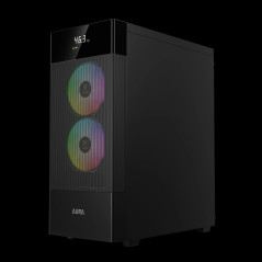 Gamdias кутия Case ATX - AURA GC5 ELITE ARGB BK - Addressable RGB, Mesh, Digital Display