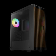 Gamdias кутия Case ATX - AURA GC4 ELITE - Addressable RGB, Wood