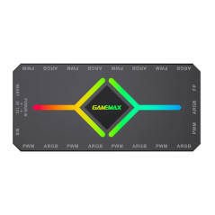 Gamemax разклонител за вентилатори Fan Hub - V4.0 PWM ARGB Hub + Controller Black