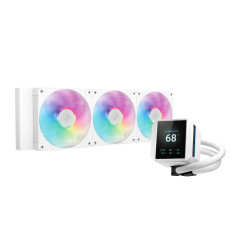 DeepCool водно охлаждане Water Cooling MYSTIQUE 360 ARGB WH - LCD Screen