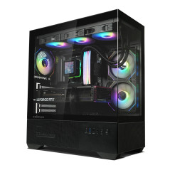 Zalman кутия Case ATX - Chronix BLACK - 3 x 120 mm A-RGB, USB-C, Tempered Glass
