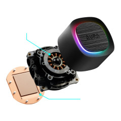 Gamdias водно охлаждане Water Cooling 360mm - AURA GL360 v2 - aRGB