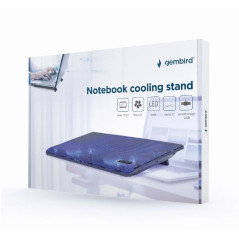 Gembird Охладител за лаптоп Notebook Cooler NBS-2F15-05 15.6"- black