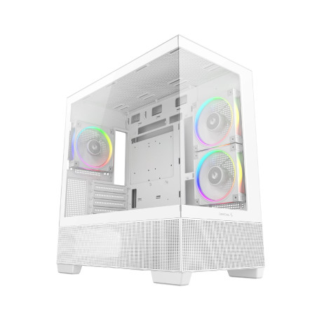 DeepCool кутия Case ATX - CG380 3F WH - 3 ARGB Fans, USB-C