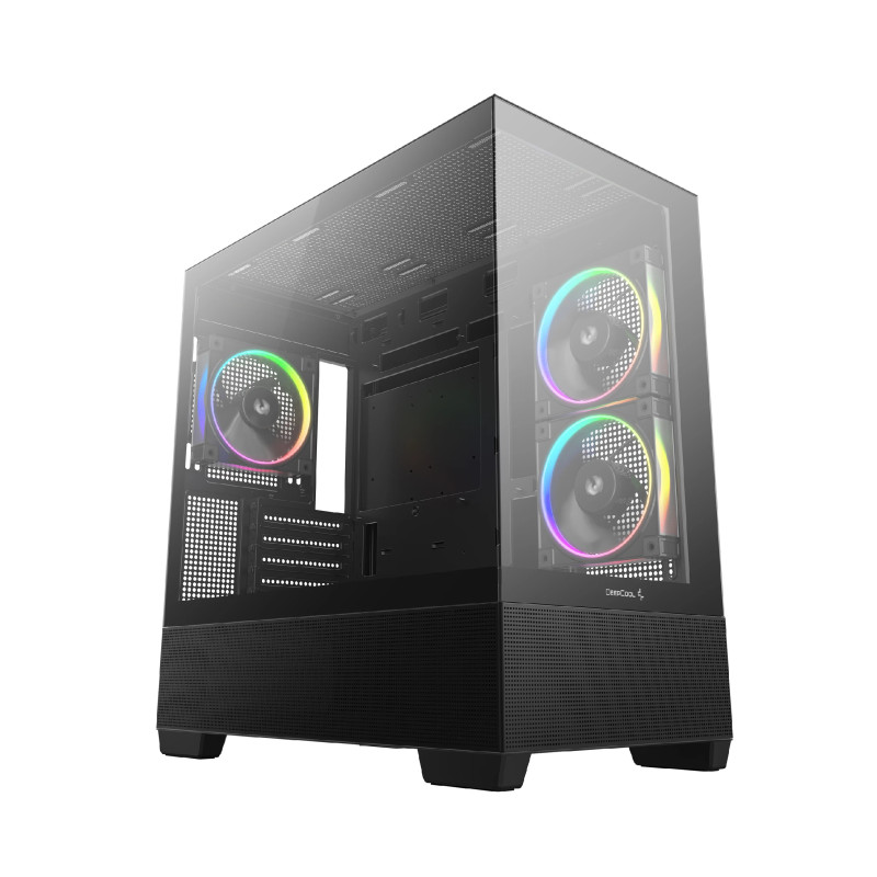 DeepCool кутия Case ATX - CG380 3F - 3 ARGB Fans, USB-C