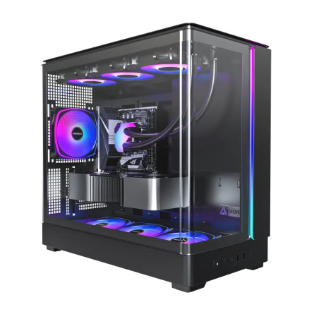Montech кутия Case mATX - KING 15 PRO (B) - 4 x 120 mm A-RGB, USB-C