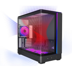 Montech кутия Case mATX - KING 15 PRO (B) - 4 x 120 mm A-RGB, USB-C