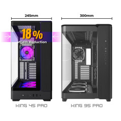 Montech кутия Case ATX - KING 45 PRO (W) - 4 x 120 mm A-RGB, USB-C