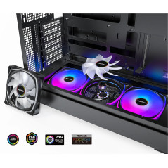Montech кутия Case ATX - KING 45 PRO (W) - 4 x 120 mm A-RGB, USB-C