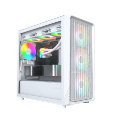 Montech кутия Case mATX - X5M (W) - 4 x 120 mm A-RGB, USB-C