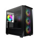 Montech кутия Case mATX - X5M (B) - 4 x 120 mm A-RGB, USB-C