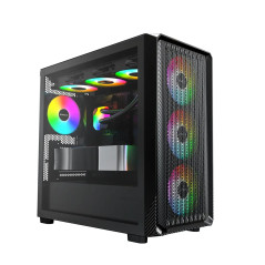 Montech кутия Case mATX - X5M (B) - 4 x 120 mm A-RGB, USB-C