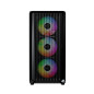 Montech кутия Case mATX - X5M (B) - 4 x 120 mm A-RGB, USB-C