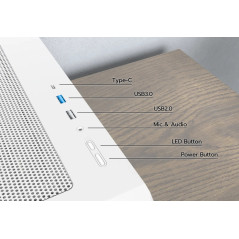 Montech кутия Case mATX - X5M (B) - 4 x 120 mm A-RGB, USB-C