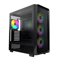Montech кутия Case mATX - X5 (B) - 4 A-RGB fans, USB-C