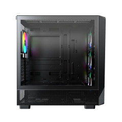 Montech кутия Case mATX - X5 (B) - 4 A-RGB fans, USB-C