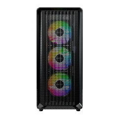 Montech кутия Case mATX - X5 (B) - 4 A-RGB fans, USB-C