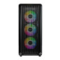 Montech кутия Case mATX - X5 (B) - 4 A-RGB fans, USB-C