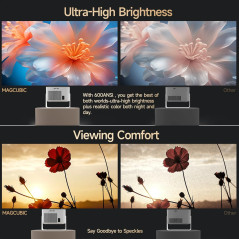 MagCubic преносим мултимедиен проектор Portable Multimedia Projector HY350MAX - 8K, Android 14, Wi-Fi 6, Bluetooth 5.4