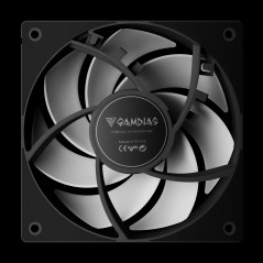 Gamdias Комплект вентилатори Fan Pack 3-in-1 3x120mm - NOTUS M1-1203 ARGB, Swappable Fan Blades (Reverse Fan Blades Included), A