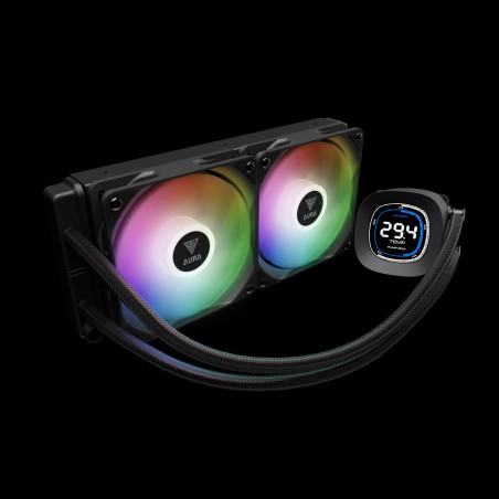 Gamdias водно охлаждане Water Cooling 240mm - AURA GL240 DIGITAL - Digital Display, aRGB