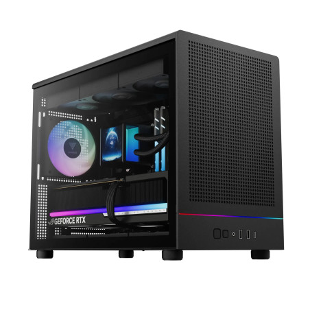 Gamdias кутия Case mATX - ATHENA M4M - A-RGB, USB-C