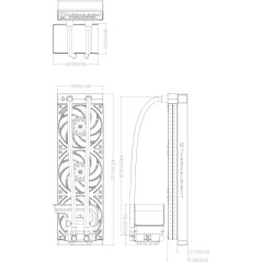 Thermalright водно охлаждане Water Cooling WONDER VISION 360 UB ARGB White - 6.67 inch Curve OLED Display
